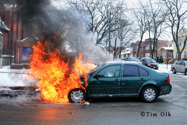 10 دلیل اصلی آتش سوزی در خودروها 